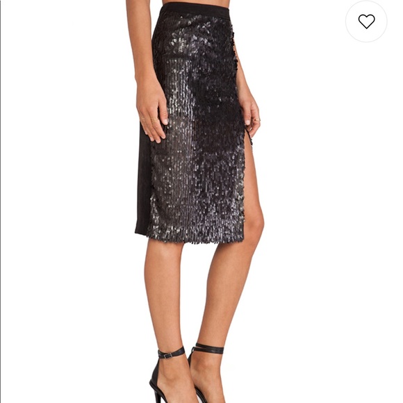 JOA Sequin Skirt - Picture 2 of 3